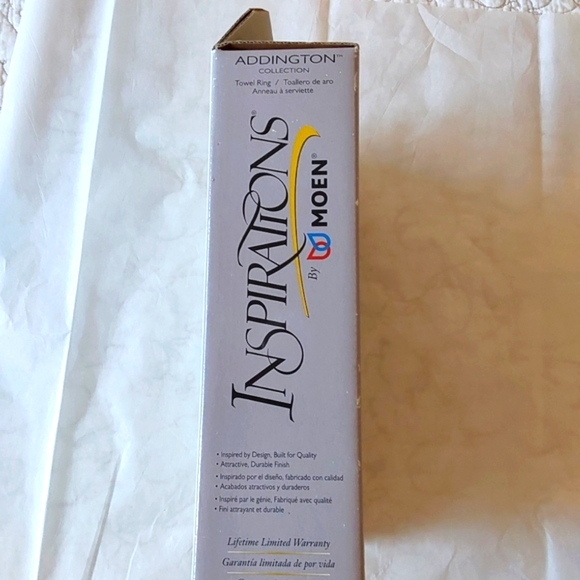 inspirations by Moen Addington Collection Brushed Nickel Towel Ring NIB - Picture 5 of 6